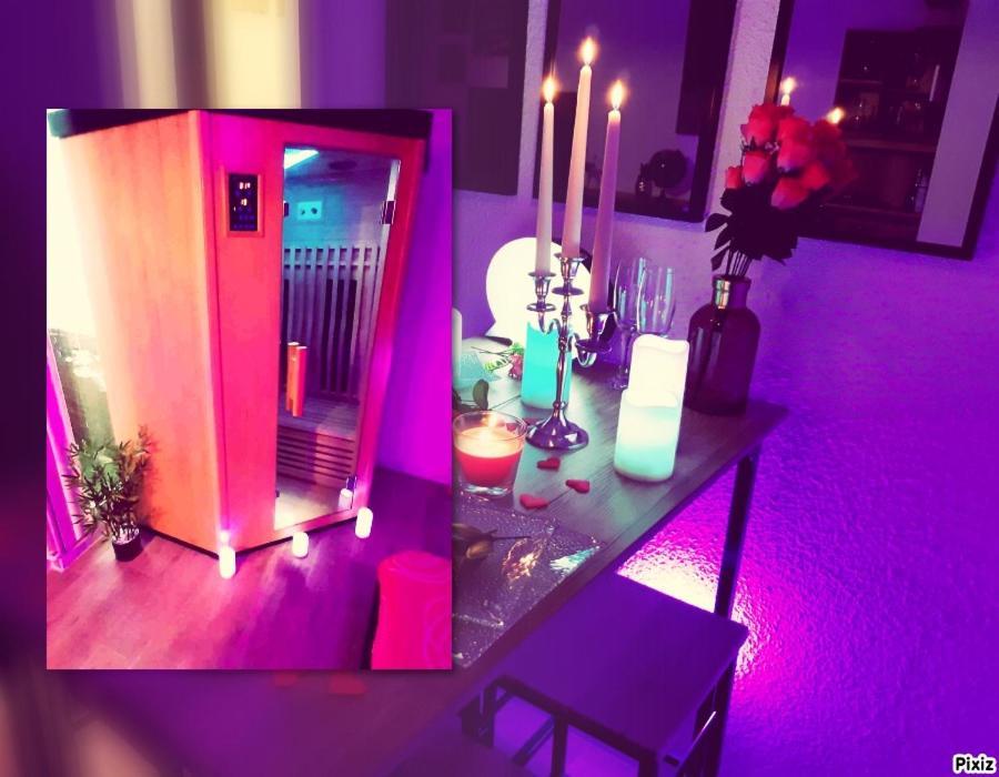 Luxe Sauna Privatif Et Grand Bain Jacuzzi A Deux A Biscarosse Plage Pour Nuit Romantique Avec Decoration Led Et Bougies Biscarrosse Buitenkant foto
